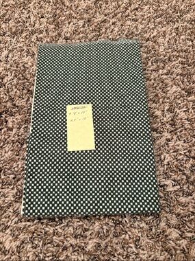 Green and Cream Checkered Fabric Remnant 9”x 18” and 28” by 18”